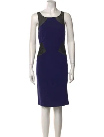 Pre-owned Pucci Scoop Neck Knee-length Dress W/ Tags In Blue