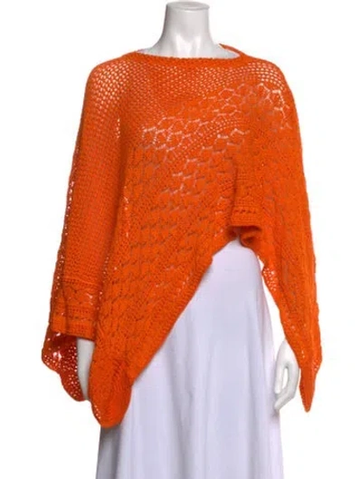 Pre-owned Pucci Scoop Neck Sweater In Orange