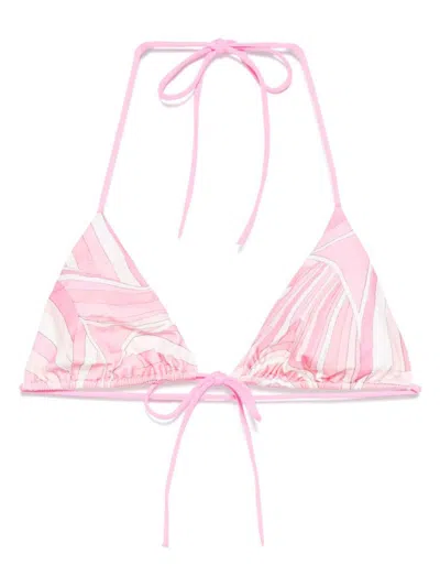 Pucci Bikini Top In Pink