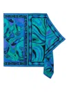 Pucci Mixed-print Cotton Pareo Coverup In Blau