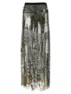 Pucci Semi-transparent Maxi Skirt Skirts Black In Black