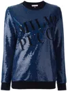 Pucci Sequin Embellished Sweatshirt In Blue