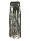 Pucci Semi-transparent Maxi Skirt Skirts Black In Multi