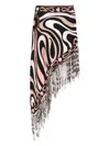Pucci Sequin-fringed Skirt In Multi