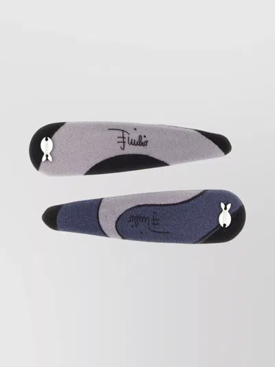 PUCCI SET OF TWO MARMO HAIR PINS