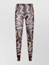 Pucci Sheer Abstract Patterned Hosiery With Elastic Waistband In Multi