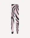 Pucci Sheer Tights With Abstract Print In Pink