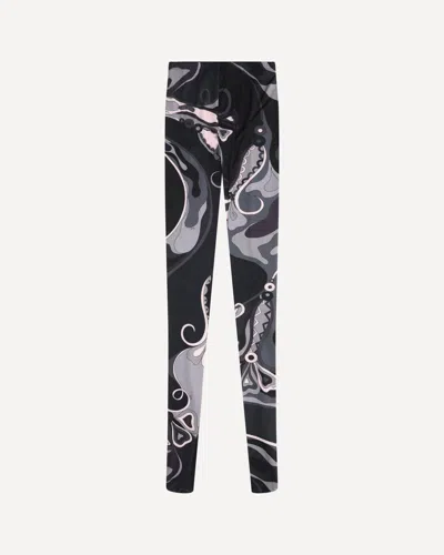 PUCCI SHEER TIGHTS WITH ABSTRACT PRINT