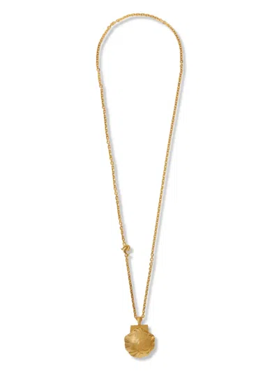 Pucci Shell Sautoir Necklace In Gold