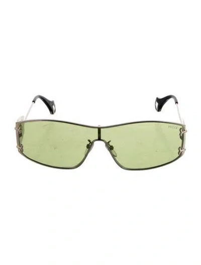 Pre-owned Pucci Shield Tinted Sunglasses In Black