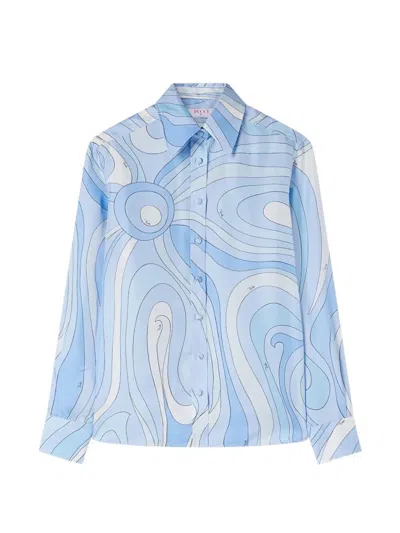 Pucci Shirt In Blue