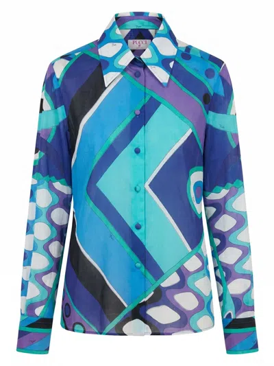 Pucci Shirt In Blue