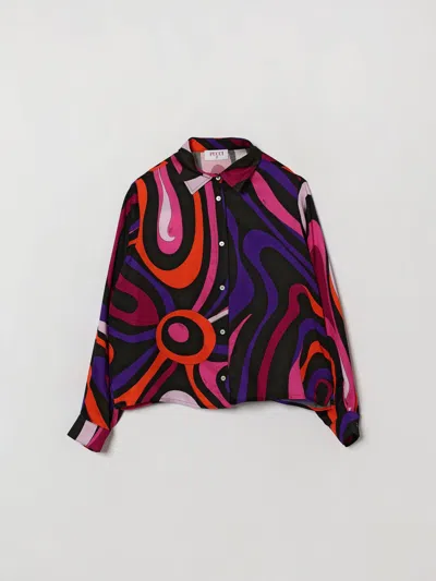 Pucci Shirt Kids Color Black In 黑色