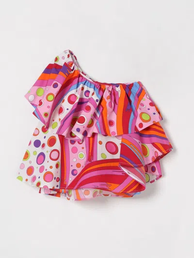 Pucci Shirt  Kids Color Orange