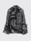 Pucci Viscose Blouse With Abstract Print In Black