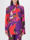 Pucci Silk Shirt With Abstract Print In Pink