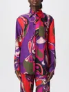 Pucci Orchid Print Shirt In Multi