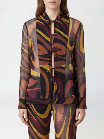 Pucci Shirt Woman In Burgundy