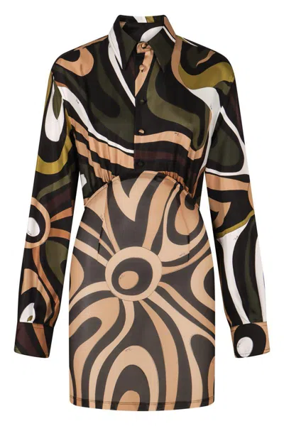 Pucci Shirtdress In Multi