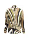 Pucci Iride Pattern Silk Blouse