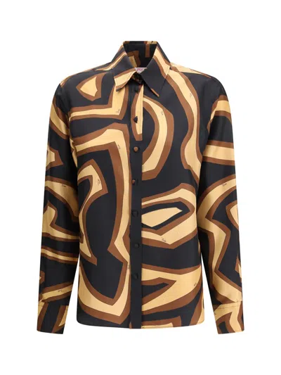 Pucci Shirts In Brown