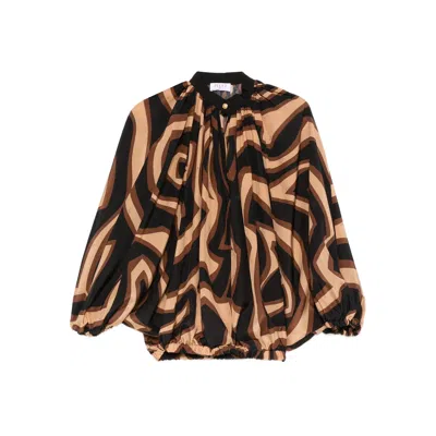 Pucci Shirts Brown, Black In Multi