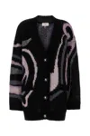 Pucci Embroidered Mohair Blend Oversize Cardigan In Multi
