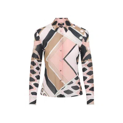 Pucci Shirts Multicolour In Pink