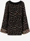 Pucci Labirinto Print Mini Dress In Black