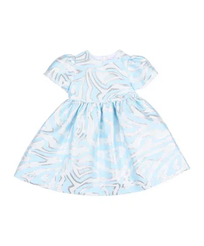 Pucci Short Sleeve Dress In Blue