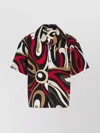 Pucci Short Sleeve Shirt Bold Print In Multi