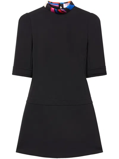Pucci Short-sleeved Minidress In Black