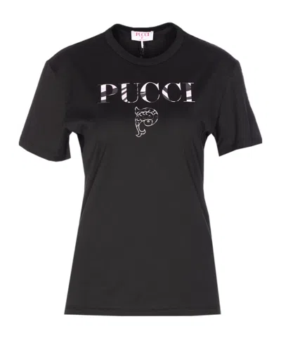 Pucci Short-sleeved T-shirt In Black