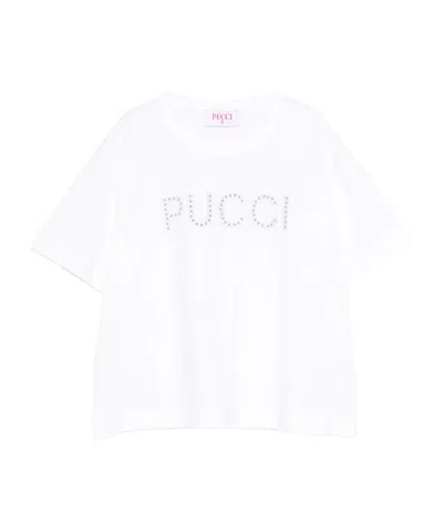 Pucci Short-sleeved T-shirt In White