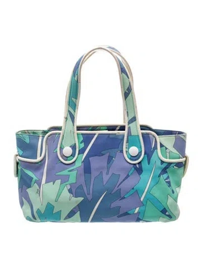Pre-owned Pucci Shoulder Bag In Blue