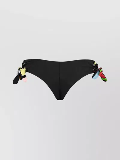 Pucci Side Bow Scoop Neck Hipster In Black