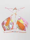 Pucci Abstract-print Halterneck Bikini Top In Multi