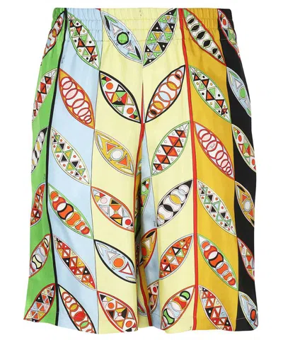 PUCCI SILK BERMUDA SHORTS