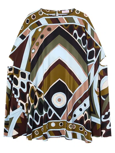 Pucci Silk Caftan In Vivara Print