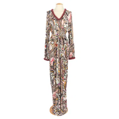 Pre-owned Pucci Silk Dress In Brown