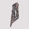 Pucci Marmo Print Asymmetric Silk Dress In Nero Nude