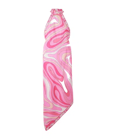 Pucci Silk Dress In Pink