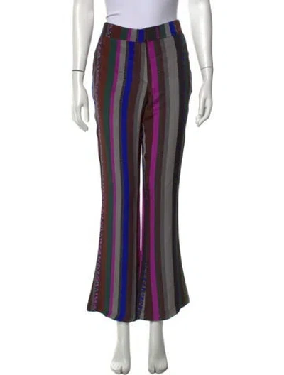 Pre-owned Pucci Silk Flared Pants In Multicolor