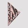Pucci Silk Scarf Geometric Pattern Triangular Shape In Red