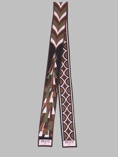 Pucci Silk Foulard Scarf In Multi