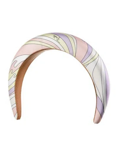 Pre-owned Pucci Silk Headband In Purple