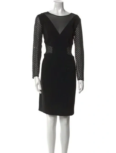 Pre-owned Pucci Silk Knee-length Dress In Black
