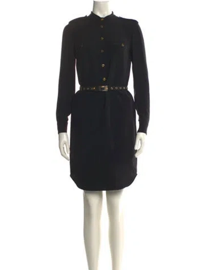 Pre-owned Pucci Silk Knee-length Dress In Black