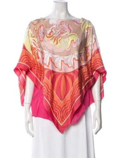 Pre-owned Pucci Silk Knee-length Dress In Multicolor