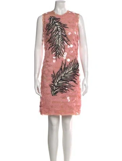 Pre-owned Pucci Silk Knee-length Dress In Pink